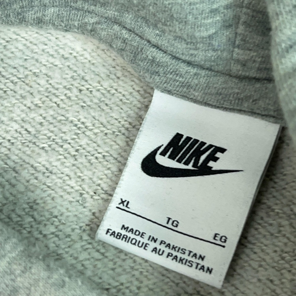 Nike Hoodie Mens XL Gray Pullover Sweatshirt Just Do It Logo Sportswear Sweater - Picture 5 of 11